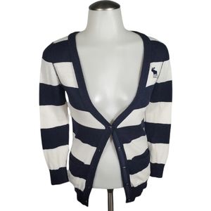 ABERCROMBIE AND FITCH Kids Striped Cardigan Size Large